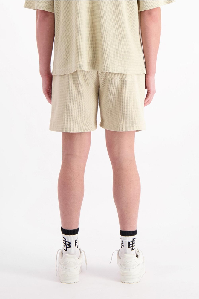 MONOGRAM WAFFLE SHORTS 1 125 5 20 BEIGE